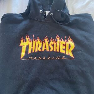 Thrasher Black Jacket with Logo Patch